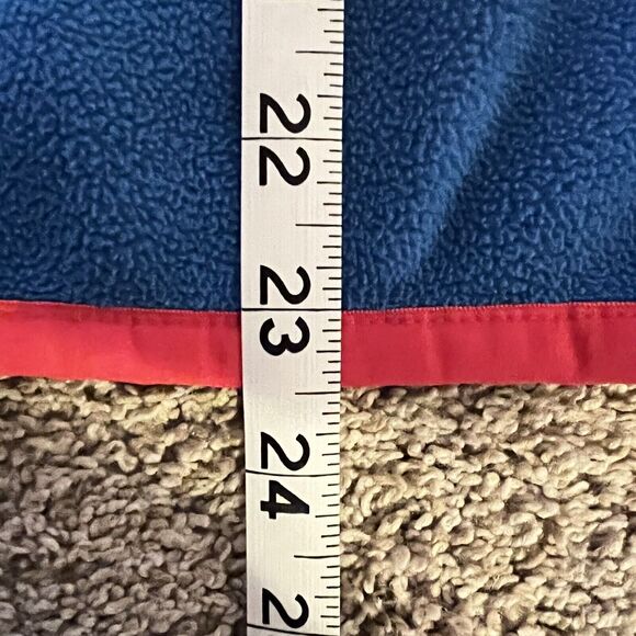 Vineyard Vines Kids Quarter Zip Blue & Red Fleece Pullover Sweater Large 16-18 - Picture 8 of 8